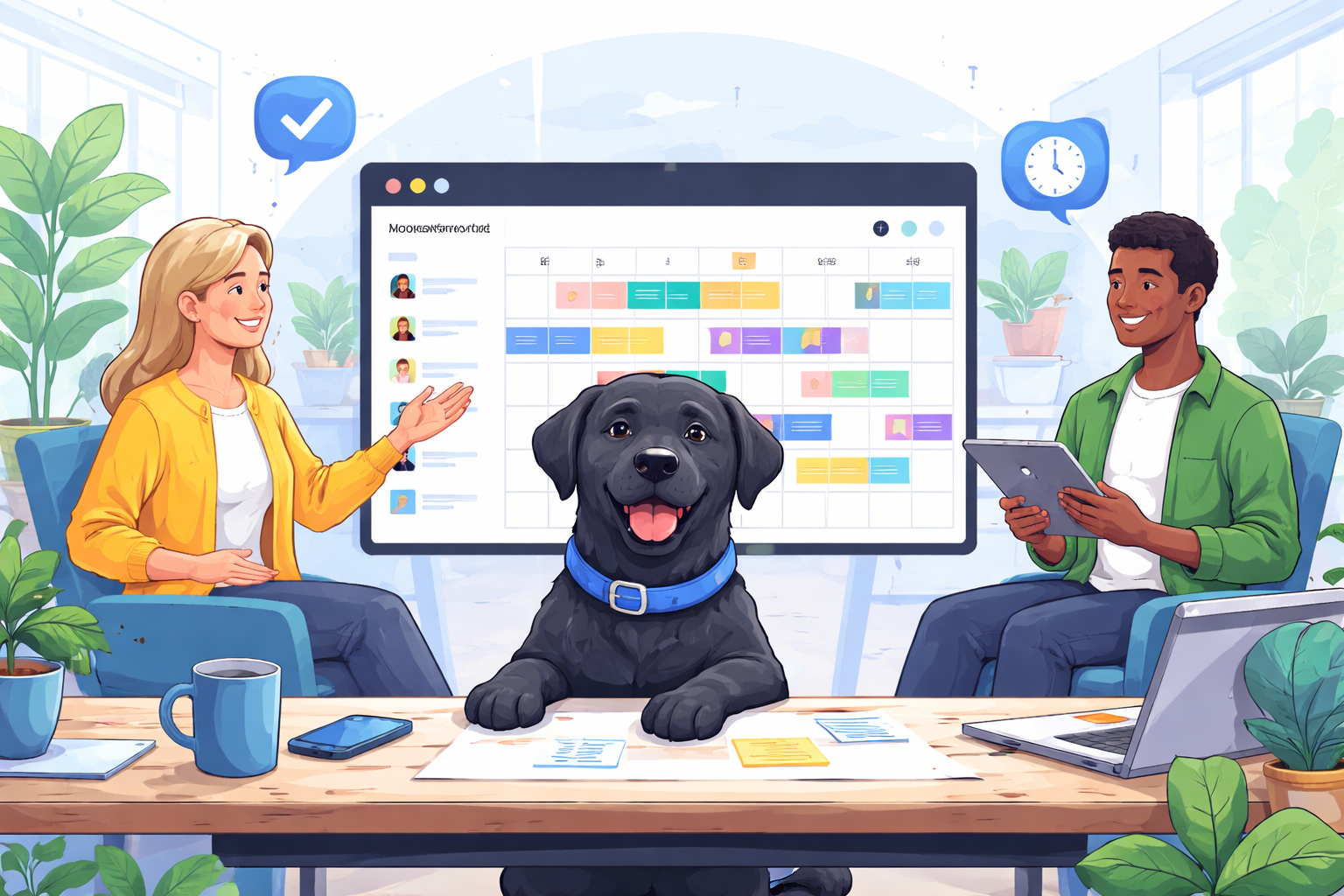 Team using modern workforce scheduling tools